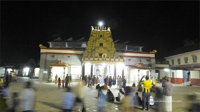 sringeri temple eveing