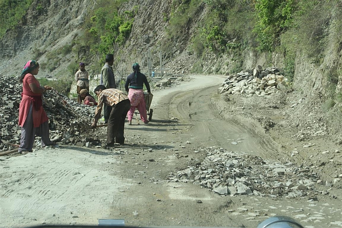 road work floods